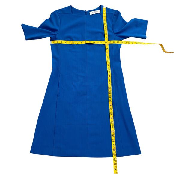 M.M.LAFLEUR THE EMILY DRESS SIDE POCKETS ANTI-ODOR RECYCLED BLUE WOMEN SIZE 8 - Picture 8 of 12